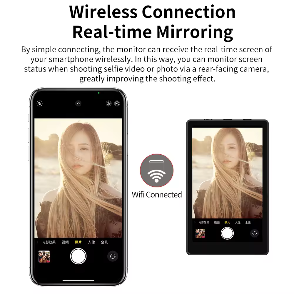 Monitor Inalámbrico para Selfies y Vlogs